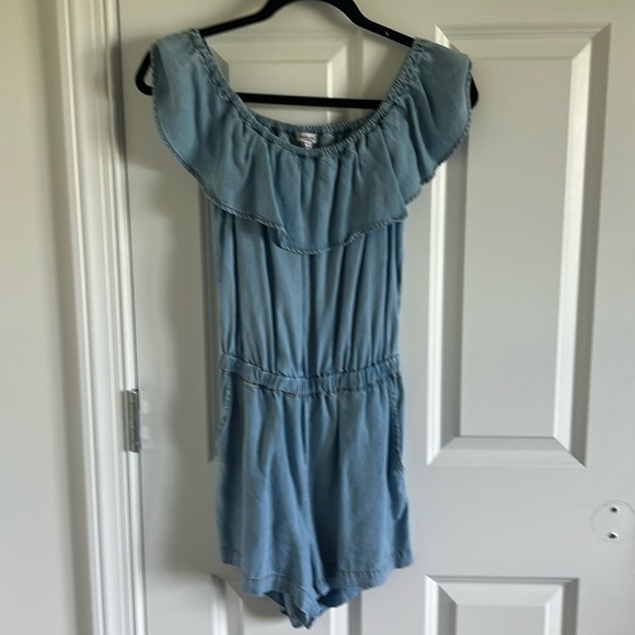 Splendid XS Chambray Blue Romper - Picture 2 of 9